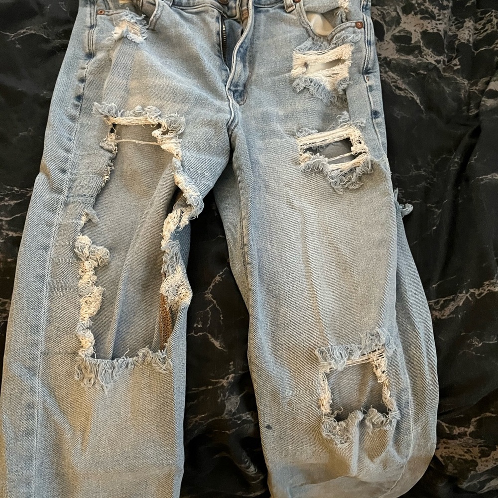 American Eagle Ripped Blue Women's Jeans